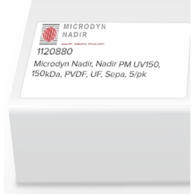 Microdyn Nadir, Nadir PM UV150, 150kDa, PVDF, UF, Sepa, 5/pk