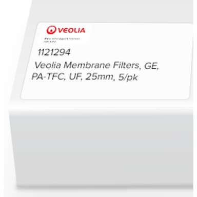 SUEZ (GE) Membrane Filters, GE, PA-TFC, UF, 25mm, 5/pk