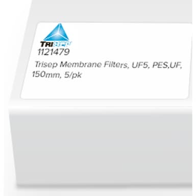 Trisep Membrane Filters, UF5, PES,UF, 150mm, 5/pk
