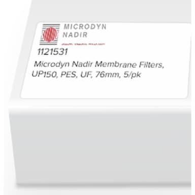 Microdyn Nadir Membrane Filters, UP150, PES, UF, 76mm, 5/pk