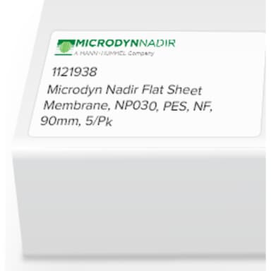 Microdyn Nadir Flat Sheet Membrane, NP030, PES, NF, 90mm, 5/Pk