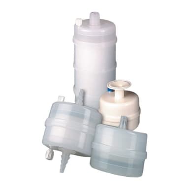 Polypropylene Media Capsule Filter, 5.0 Micron, 1.5" Sanitary Flange Inlet&Outlet, EFA: 2.7sqft, OAL: 8.8in (CFAP0527YY)