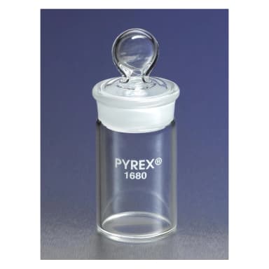 PYREX 12mL Tall Weighing Bottle with Short Length 24/12 Standard Taper Joint
