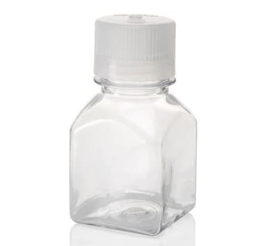 Narrow-Mouth Square Bottle Lexan 125 mL