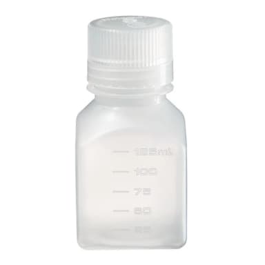 Narrow-Mouth Square Bottle PP 125 mL