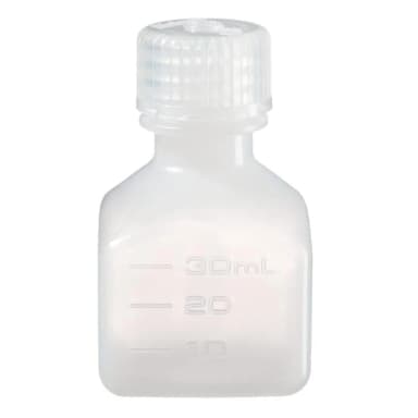 Narrow-Mouth Square Bottle HDPE 30 mL
