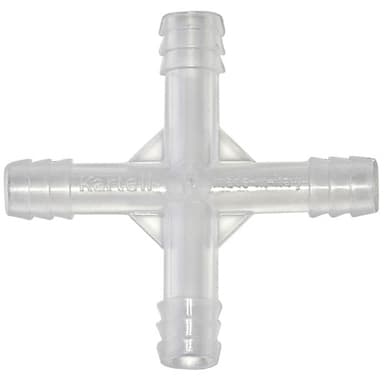 Tubing Connector 4 Way, PP 6mm, 100/CS