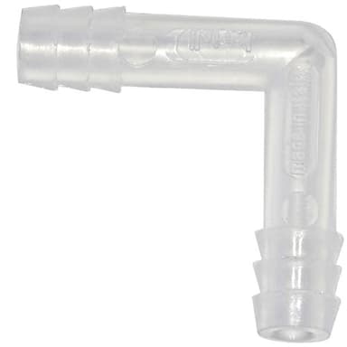 Tubing Connector L, PP 6mm, 100/CS
