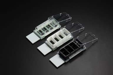 Nest Cell Culture Chamber Slides, 2 well w/glass slide, Clear, 4.55 cm2,