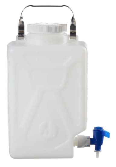 Rectangular Carboy with Spigot HDPE 9 L