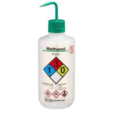 Wash Bottle Safety RTK N/M Methanol LDPE 1000 mL