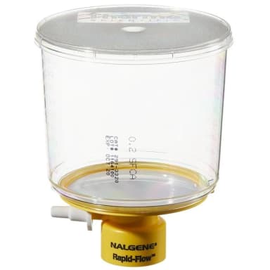 500 mL Rapid-Flow Bottle Top Filter 0.2m SFCA membrane, 75mm dia 33mm neck