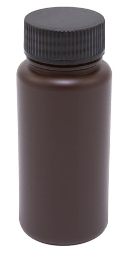 Bottle WM Amber, HDPE 8oz, 72/CS