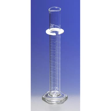 PYREX Single Metric Scale, 10mL Graduated Cylinder, TD, with Funnel Top