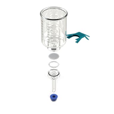 47mm Glass Microanalysis Holder, 1000 ml, KGS 47