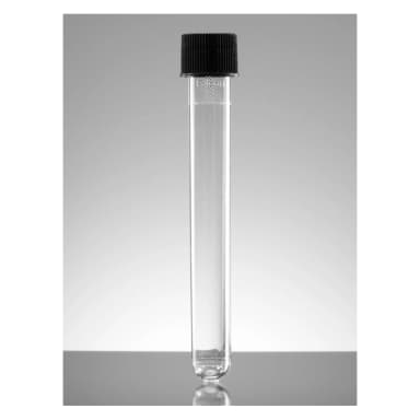 Falcon 16mL Round Bottom Polystyrene Test Tube, with Screw Cap, Sterile, Individually Wrapped, 500/Case