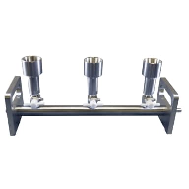 Stainless Steel Vacuum Manifold, 3-Position, Standard Cup, 2-Way Valve, KM3N