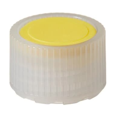 Closure, Micro Packaging Vial, NS 11 mm - HDPE Yellow Color Coder (11 mm)