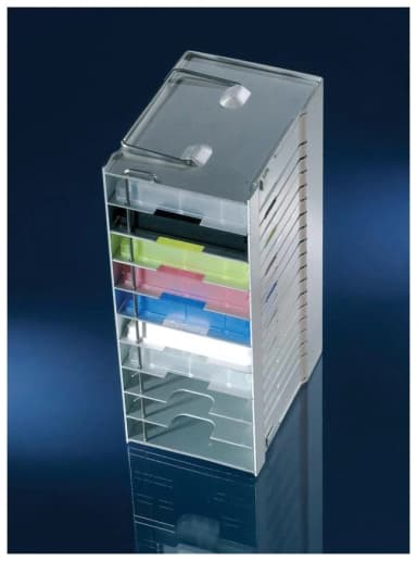 Aluminum Storage Rack w/Adjustable Shelves for MicroPlts Natural
