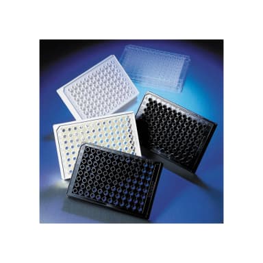 Corning 96 Half Area Well Solid White Flat Bottom Polystyrene TC-Treated Microplates, 20 per Bag, with Lid, Sterile