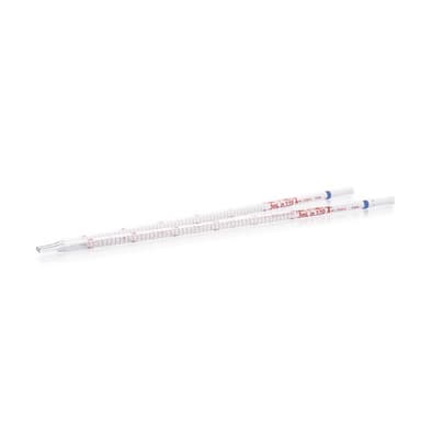 Reverse Graduated Pipet, Class A, TD, Batch Serialized and Certified,BLUE,5ML