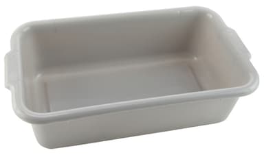 Box Tote Gray, HDPE 20x12x6", 6/CS