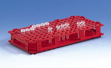 Microcentrifuge tube racks, 11mm, 128 tubes, 8x16, white, pk of 5