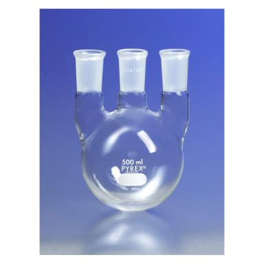PYREX 3L Three Neck Distilling Flask with Vertical Neck 24/40 Standard Taper Joints