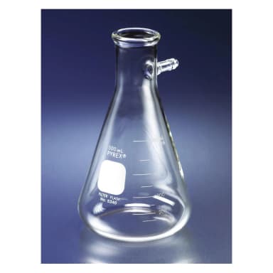 PYREX 500mL Heavy Wall Filtering Flasks with Sidearm Tubulation