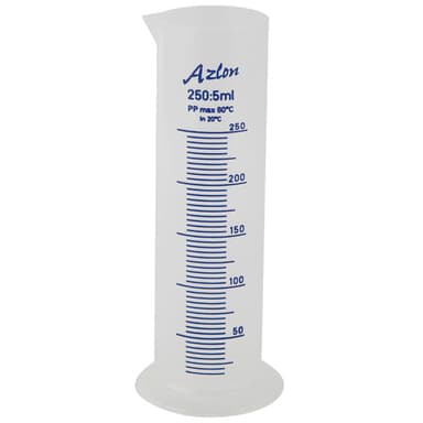 Cylinder Squat Graduated, PP 250mL, 1/CS