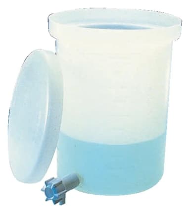 Cylindrical Tank w/Cover and Spigot Lightweight HDPE 55 gallon