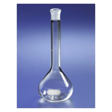 PYREX 5mL Class A Volumetric Flask with Polyethylene Standard Taper Stopper