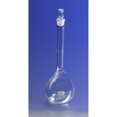 PYREX 10mL Class A Certified and Serialized Volumetric Flasks, with Glass Standard Taper Stopper