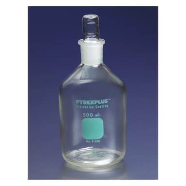 PYREXPLUS 2L Narrow Mouth Reagent Storage Bottles with Standard Taper Stopper