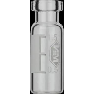 N11 Aluminium crimp cap, silver, center hole Natural Rubber/Butyl red-orange/TEF colorless