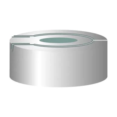 N 20 Aluminium pressure release safety cap, 50° , 3 mm