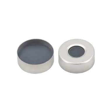 N 20 Aluminium crimp cap, silve, 50°, 3 mm