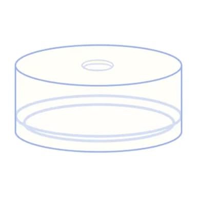 N20 PE Cap for crimp neck vials with flat DIN crimp neck N 20 transparent