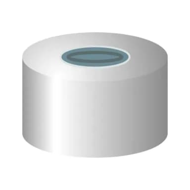 N13 Aluminium crimp cap, silver