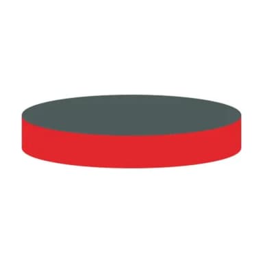 N 20 septa Butyl red/PTFE gray, 50° , 3 mm