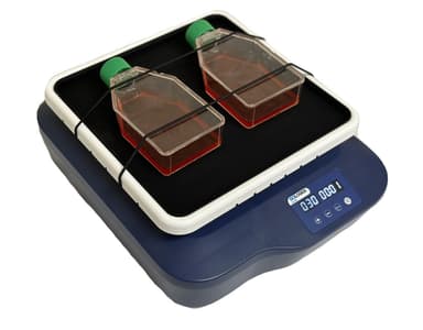 SCI-RS Digital Rocker, 7° angle, with 18900185 Anti-Slip Tissue Culture Flask Platform, 100-220V, 50/60Hz, UK Plug