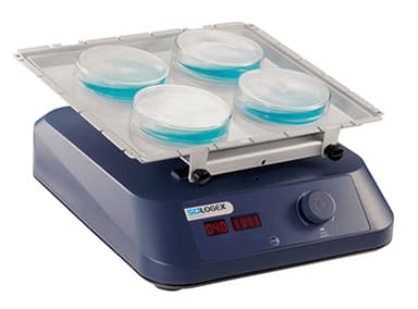 SCI-3DS Digital 3D Rocker, 7° angle, with 18900185 Anti-Slip Tissue Culture Flask Platform, 100-220V, 50/60Hz, US Plug