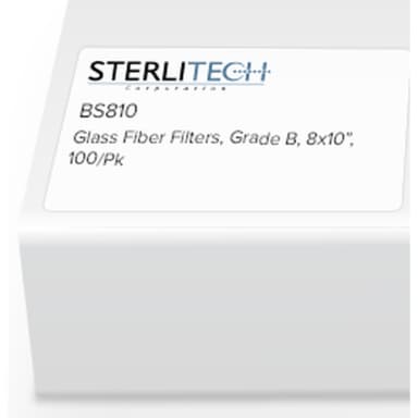 Grade B Glass Fiber Membrane Sheets, 8 x 10", 100/Pk