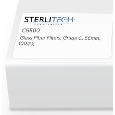 Grade C Borosilicate Glass Microfiber, 55mm, 100/Pk