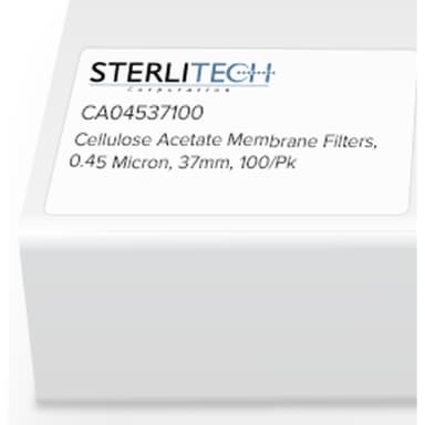 Cellulose Acetate Membrane Filters, 0.45 micron, 37mm, 100/Pk