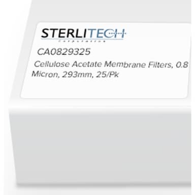 Cellulose Acetate Membrane Filters, 0.8 Micron, 293mm, 25/pk