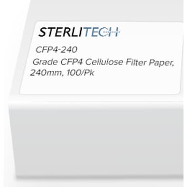 Grade CFP4 Cellulose Filter Paper, 240mm, 100/Pk