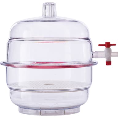 Abdos Vacuum Desiccator with a clear Polycarbonate (PC) top and Plate (Diameter 200 mm) 1/EA