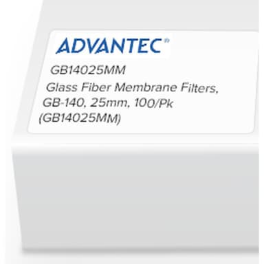 Glass Fiber Membrane Filters, GB-140, 25mm, 100/Pk