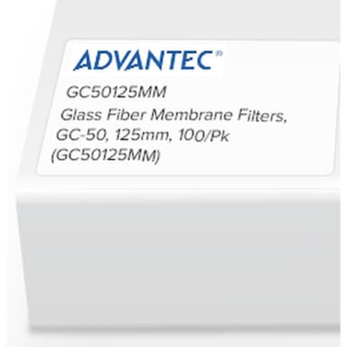Glass Fiber Membrane Filters, GC-50, 125mm, 100/Pk
